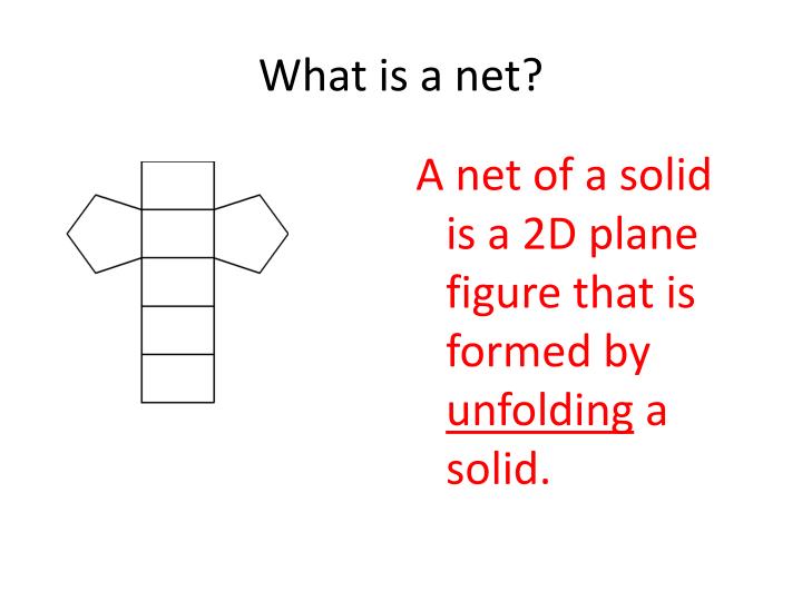 PPT Nets of Solids PowerPoint Presentation ID2656538