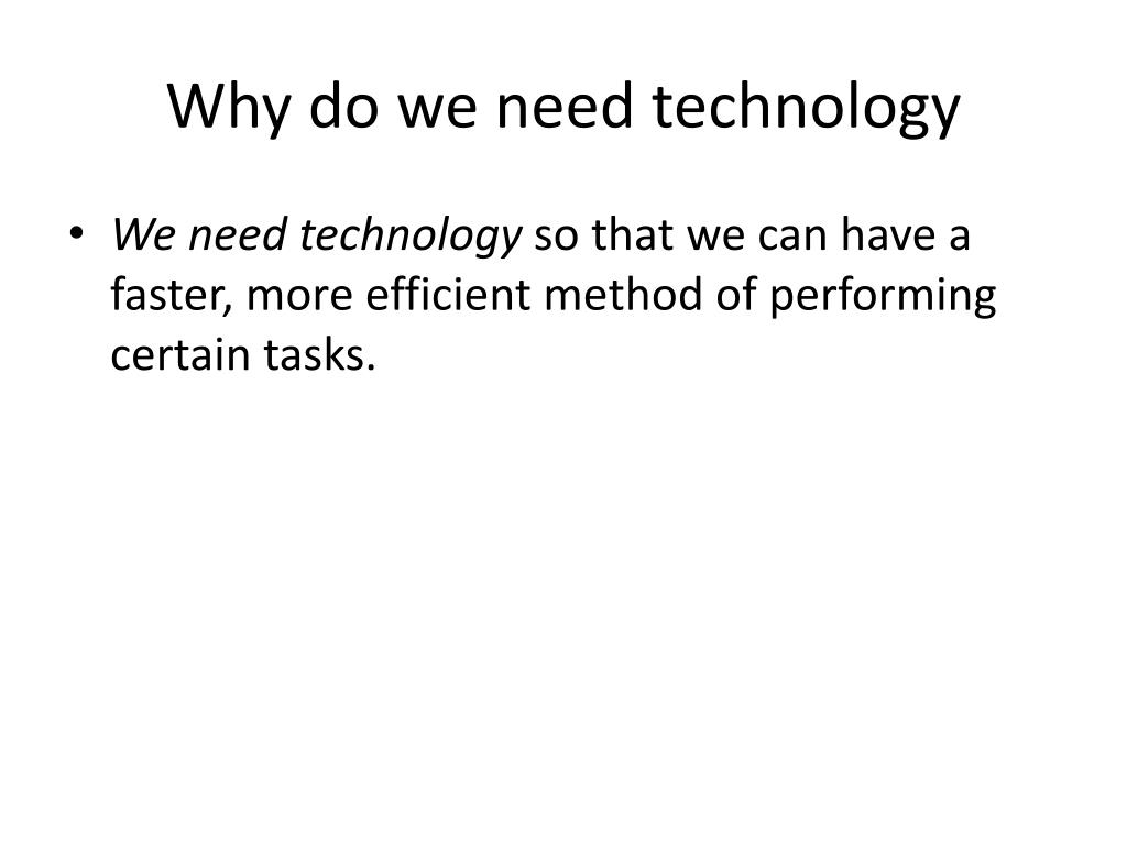 Ppt why technology is important to me powerpoint presentation free
