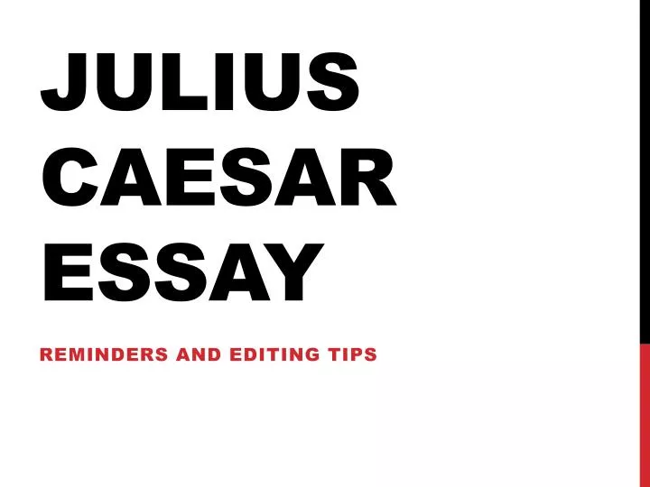julius caesar essay titles