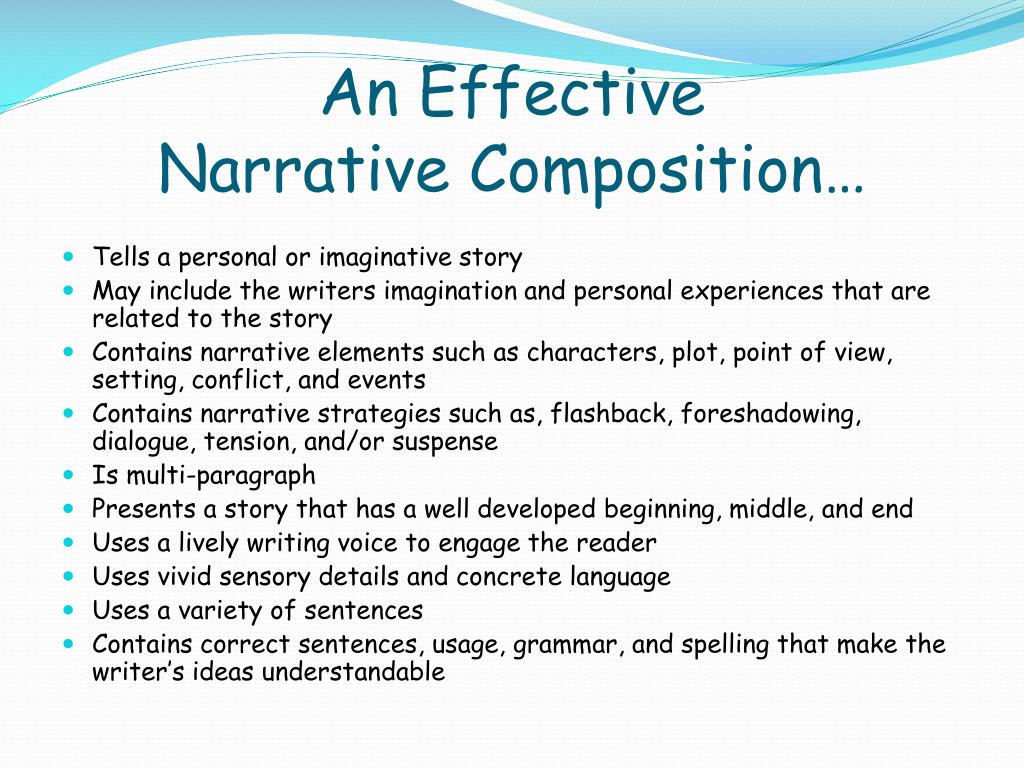 narrative composition definition