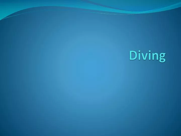 diving n.