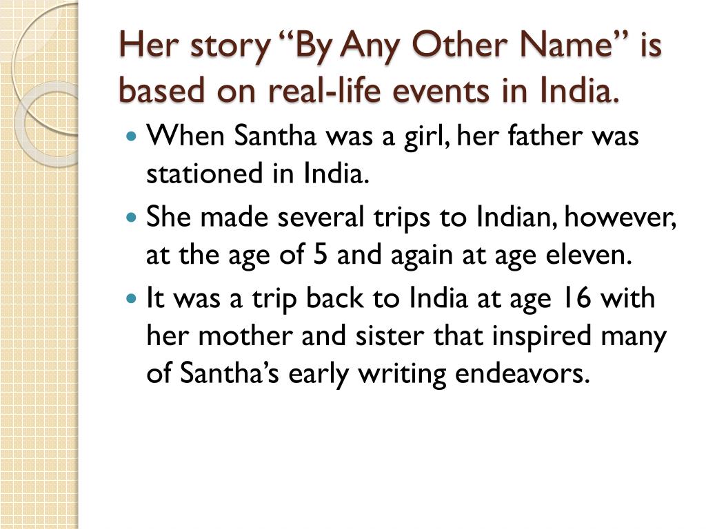By Any Other Name Santha Rama Rau PPT - “By Any Other Name” PowerPoint Presentation, free download - ID