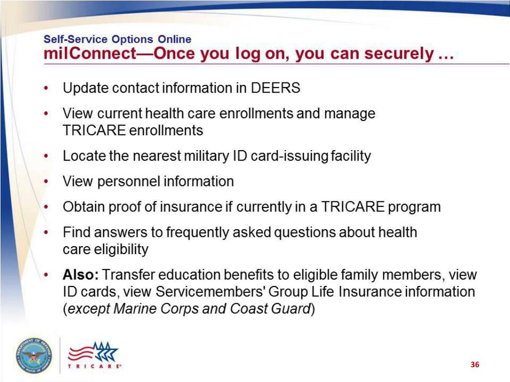 Milconnect Tricare Id Card