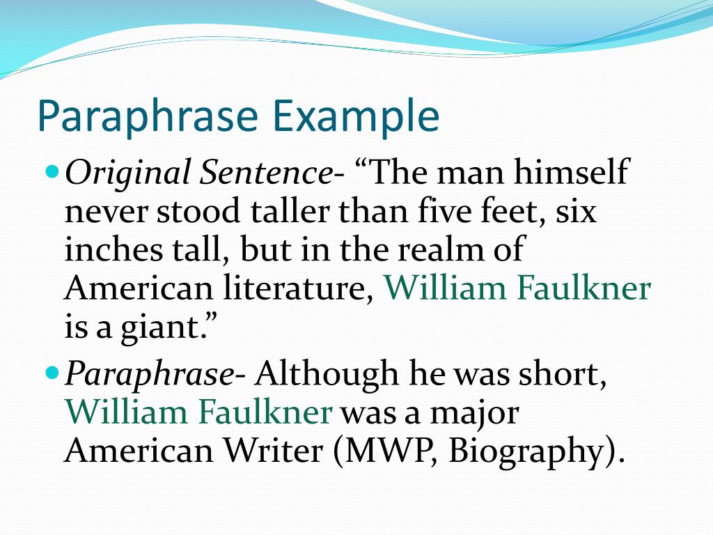 paraphrase-in-sentence-examples