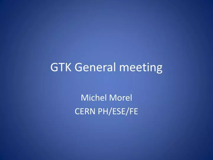 gtk general meeting n.
