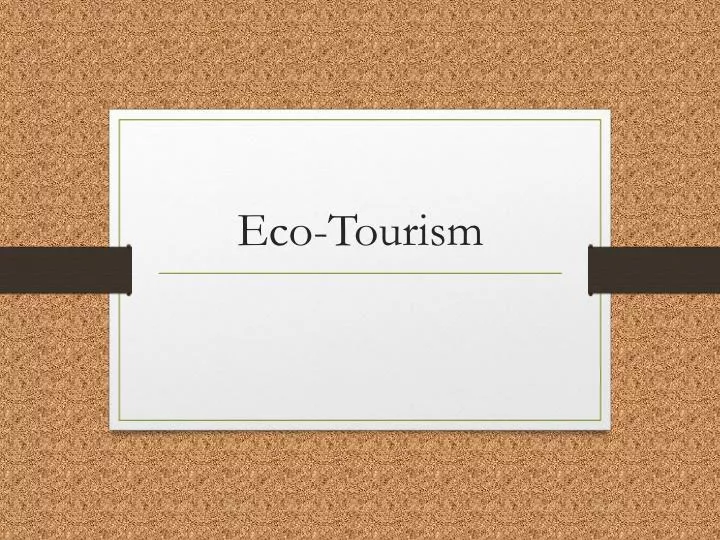 eco tourism n.