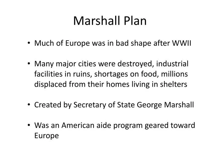 PPT - Marshall Plan PowerPoint Presentation, free download - ID:2662878