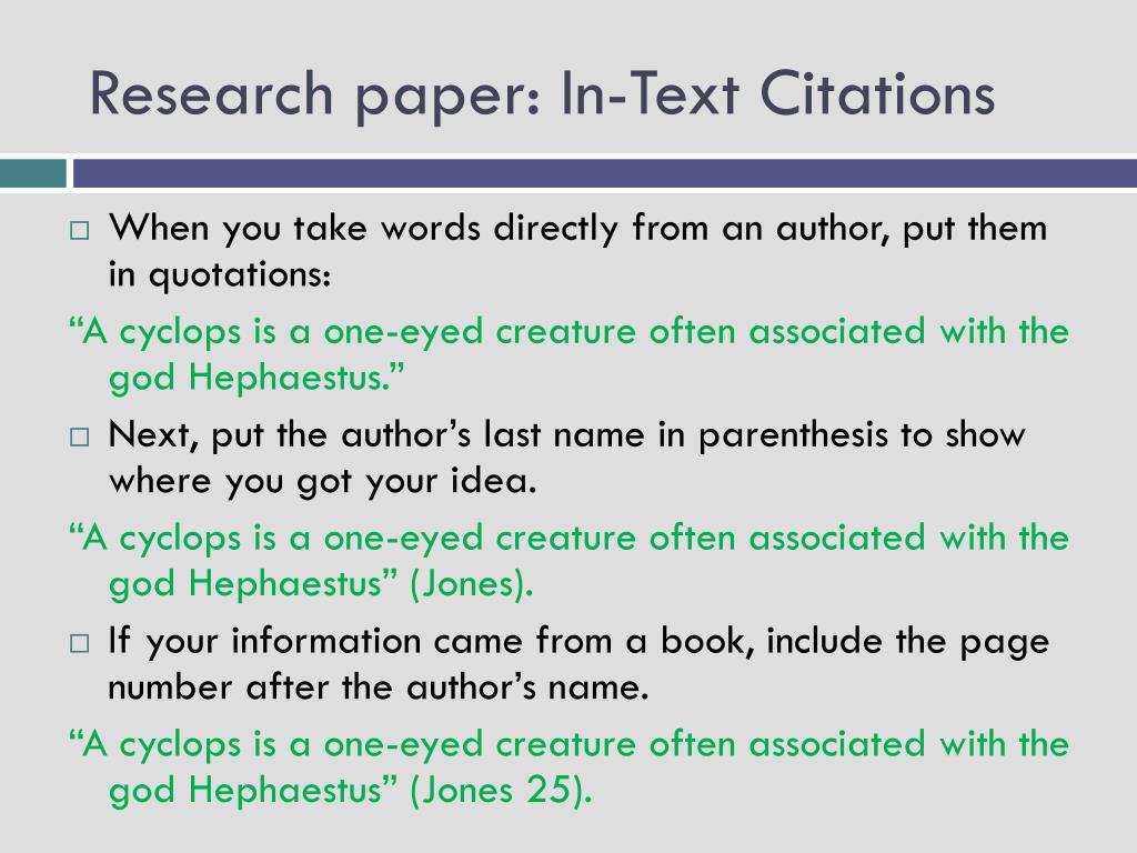 citations and references in research paper
