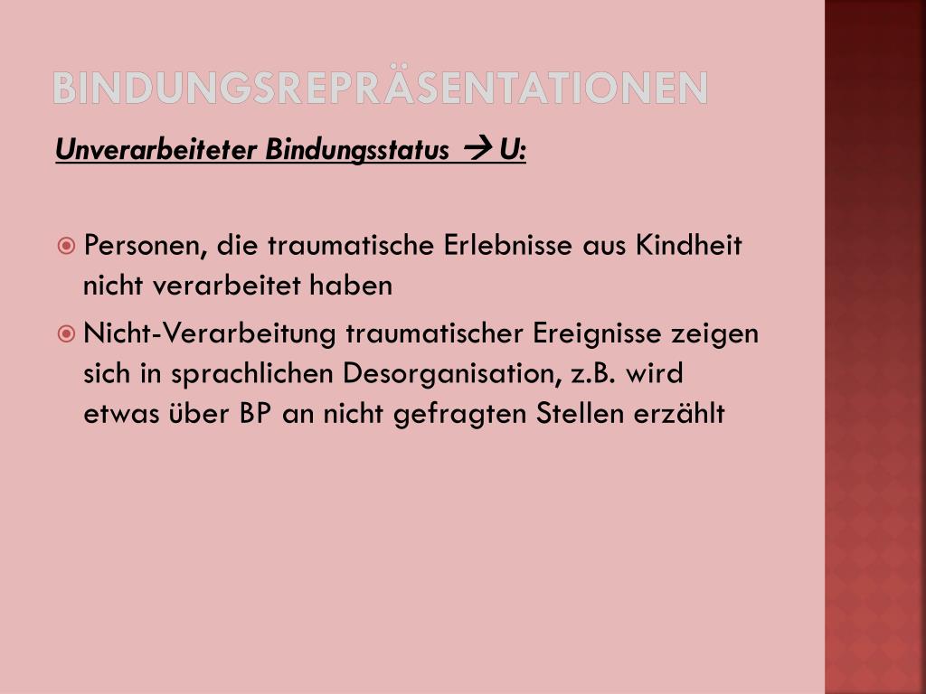 Ppt Einfuhrung In Die Bindungstheorie Ergebnisse Der Eltern