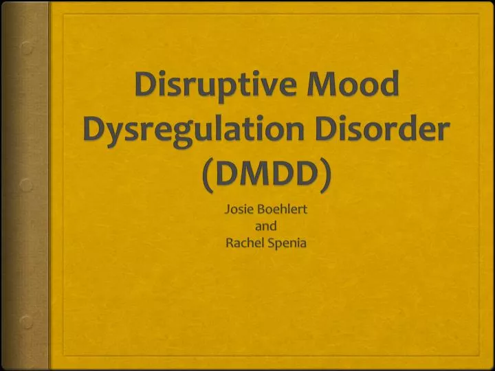disruptive mood dysregulation disorder dmdd n.