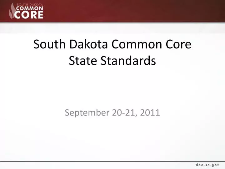 south dakota common core state standards n.