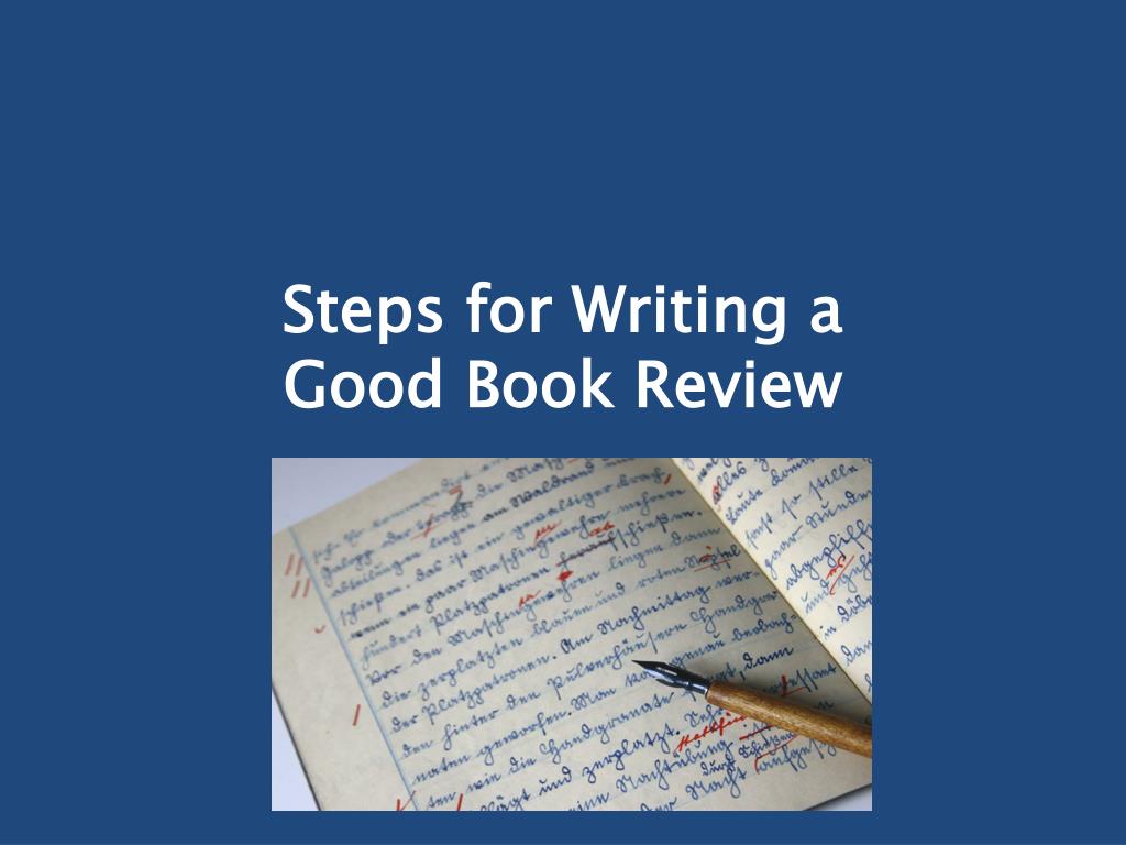 how to write a good book review example