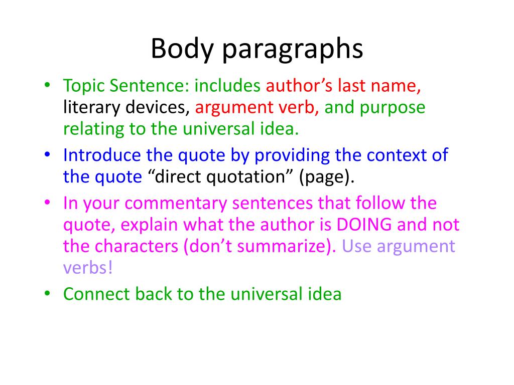how to write a rhetorical essay body paragraph