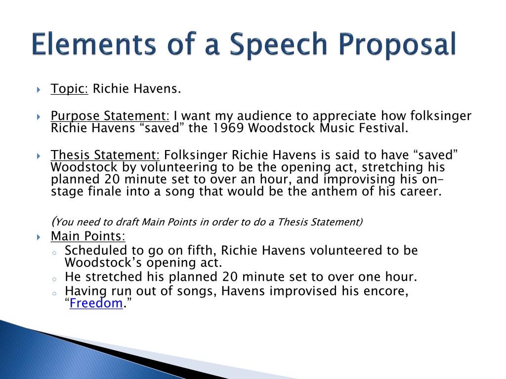 how to make a proposal speech
