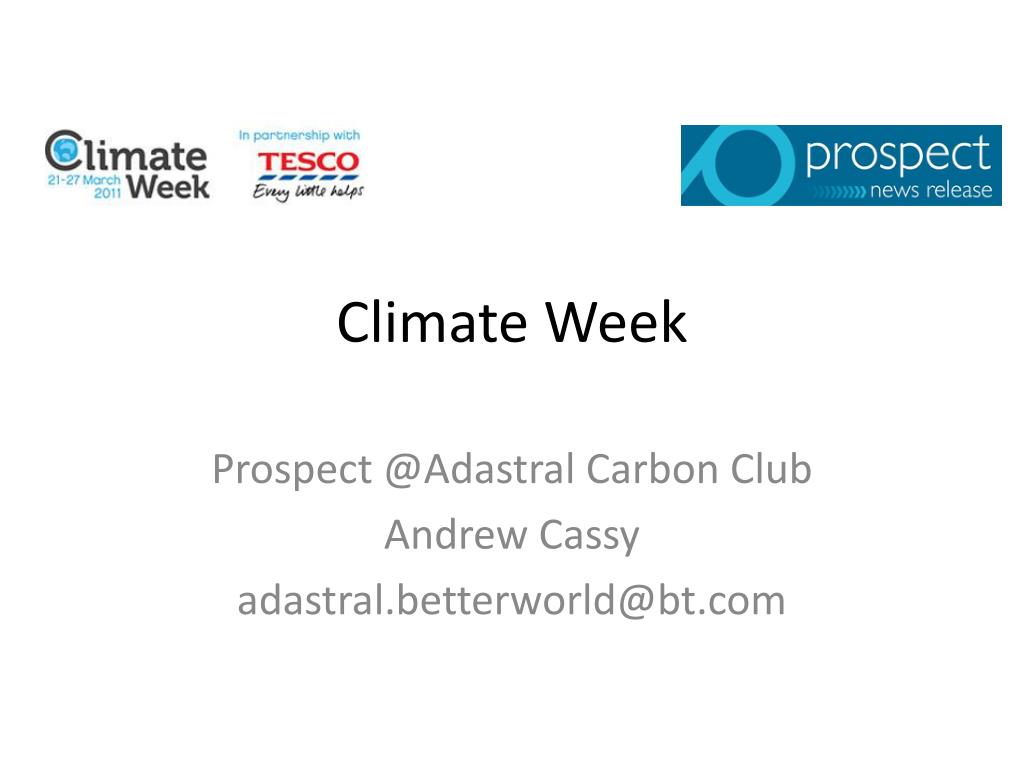 PPT Climate Week PowerPoint Presentation, free download ID2669622