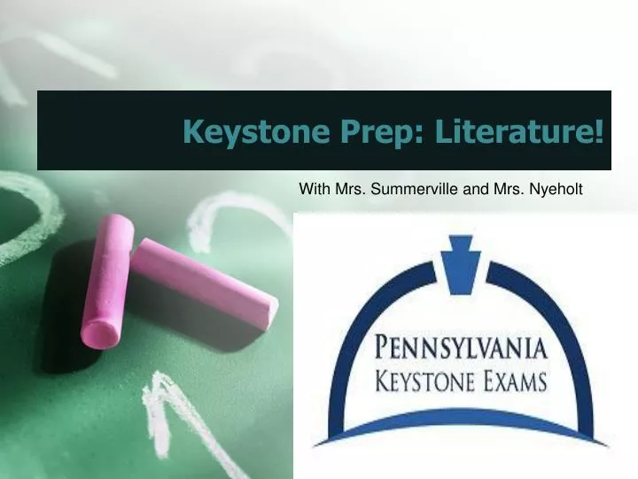 literature keystone study guide