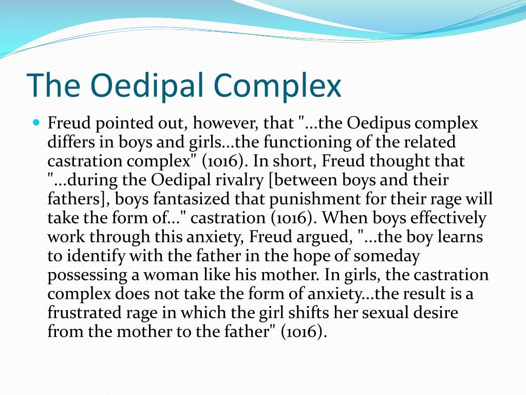 the oedipal complex1.