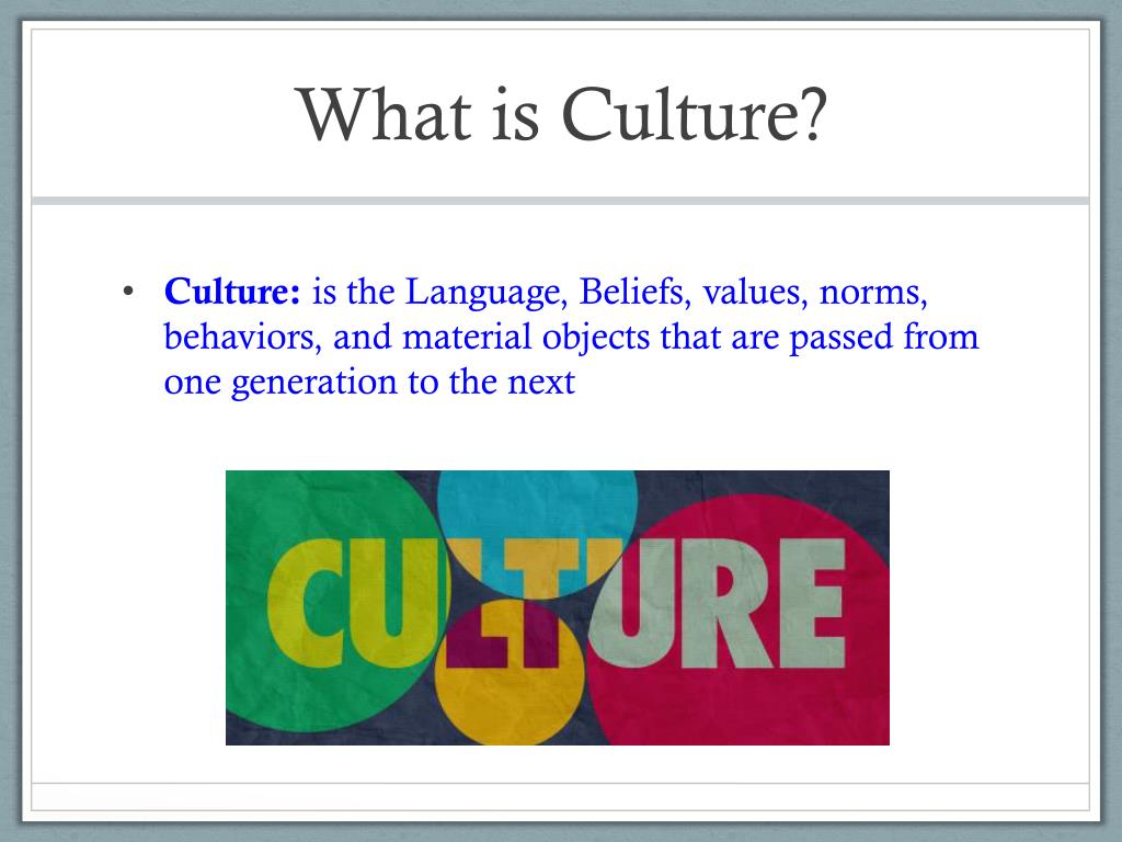 what are the culture presentation
