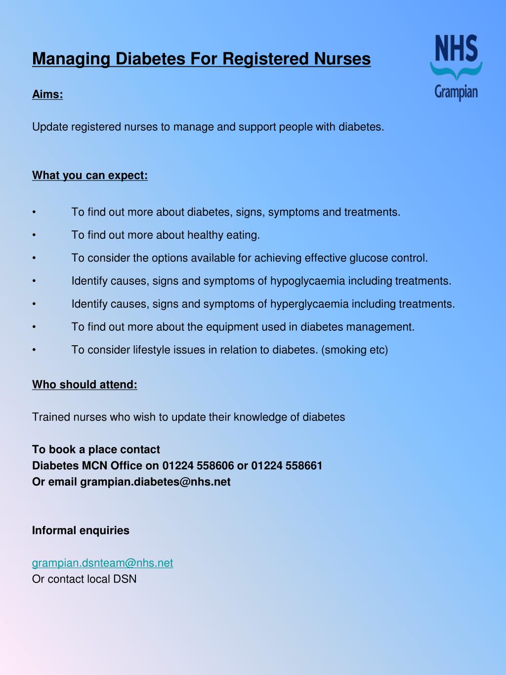PPT Managing Diabetes For Registered Nurses Aims PowerPoint Presentation ID2670865