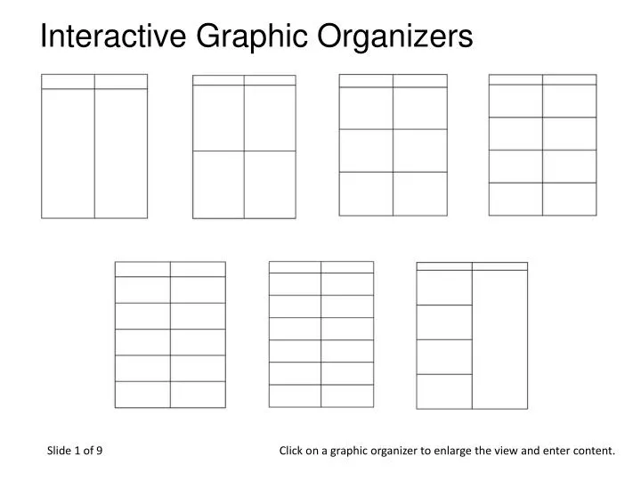 Ppt interactive graphic organizers powerpoint presentation free