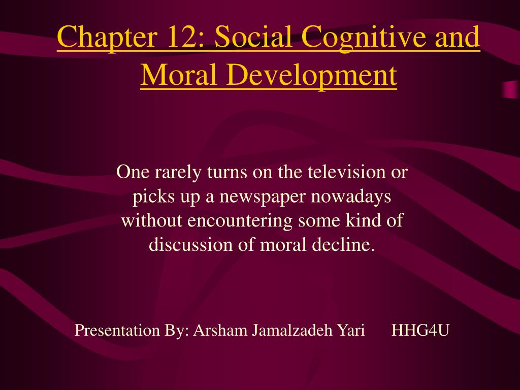 Cognitive and moral hot sale development