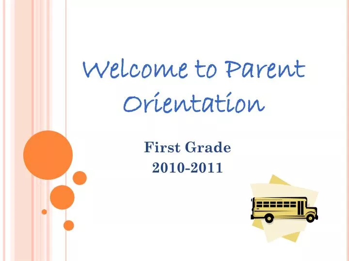 powerpoint presentation for parents orientation