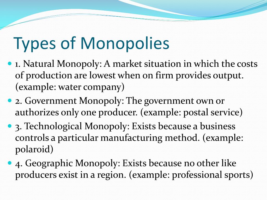 Monopoly market