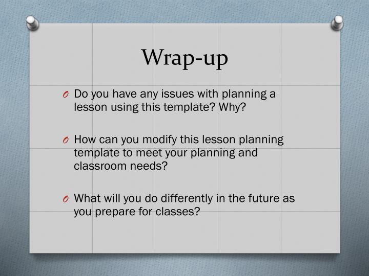 Wrap Up Report Template
