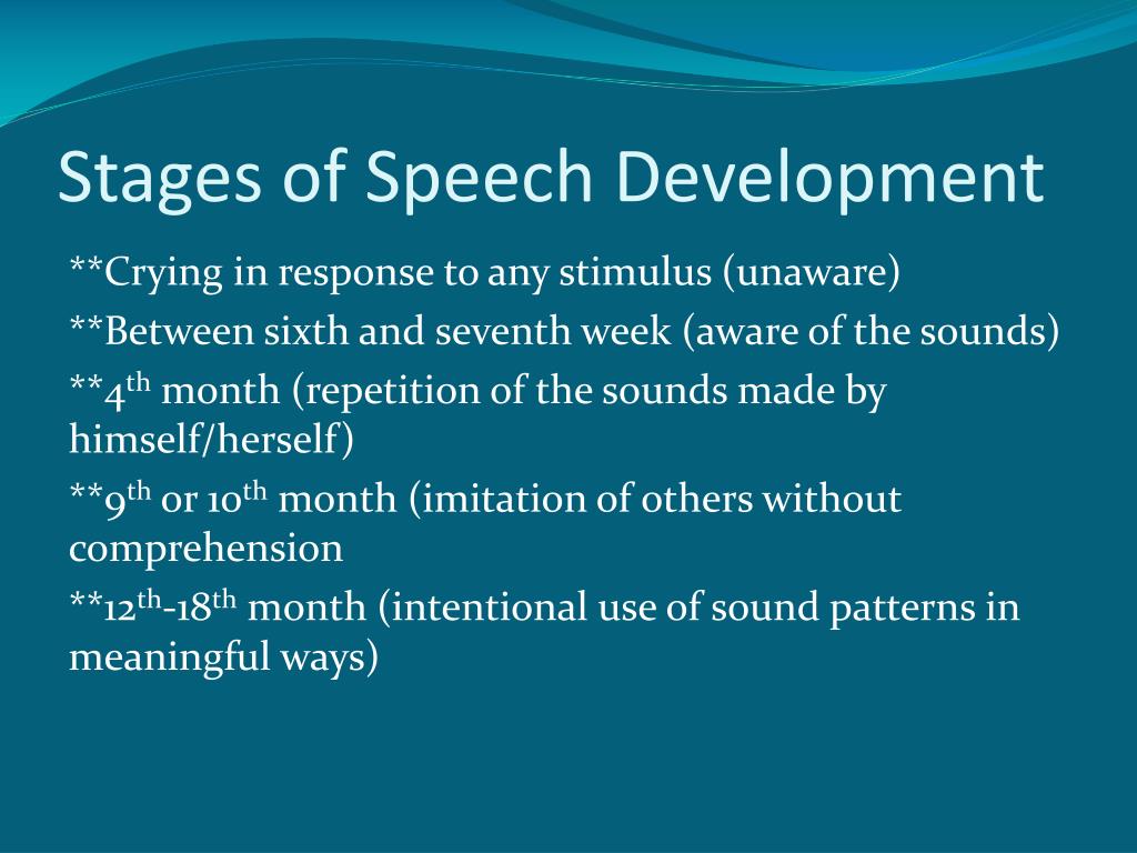 conclusion of speech development