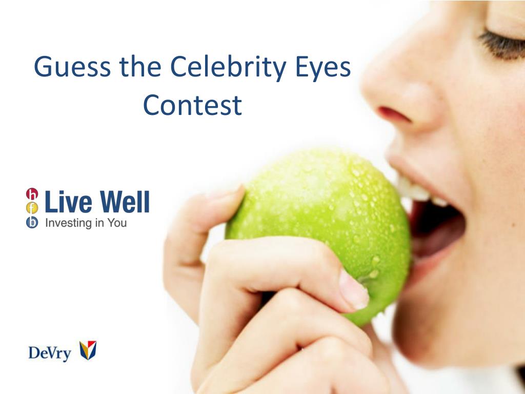 PPT Guess the Celebrity Eyes Contest PowerPoint Presentation, free download ID2674530