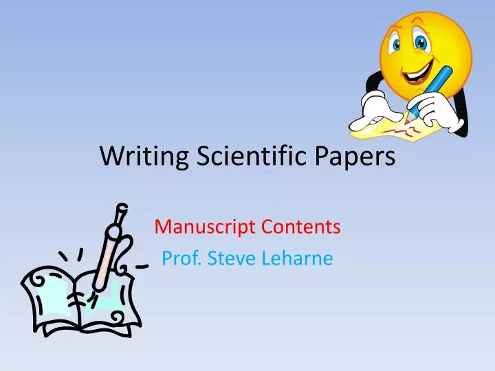 writing scientific papers n.