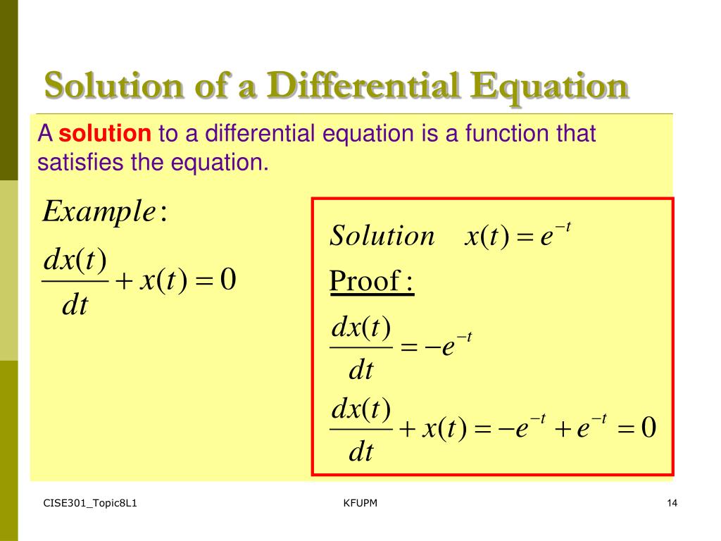 PPT - CISE301 : Numerical Methods Topic 8 Ordinary Differential ...