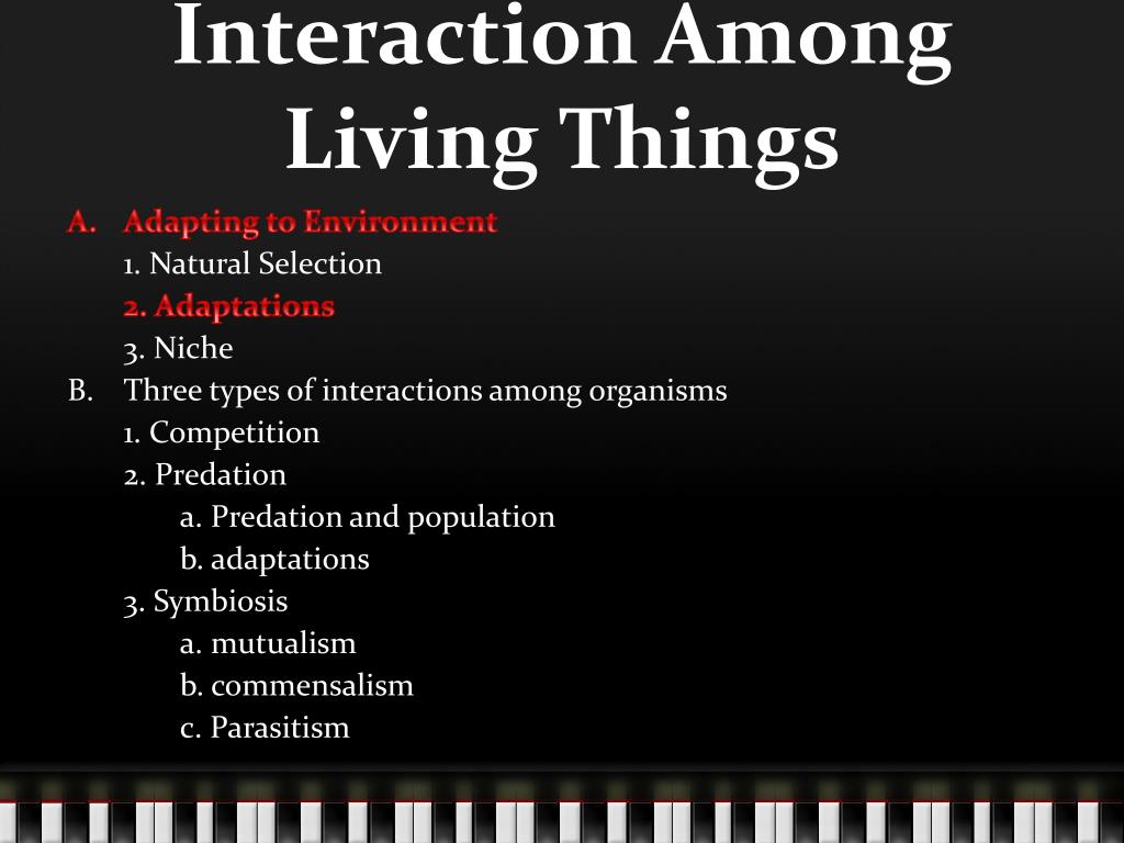 Are of interaction what the types What are