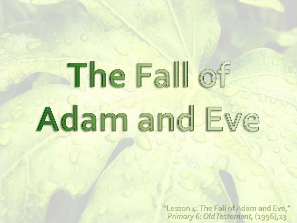 Ppt The Fall Of Adam And Eve Powerpoint Presentation Free Download
