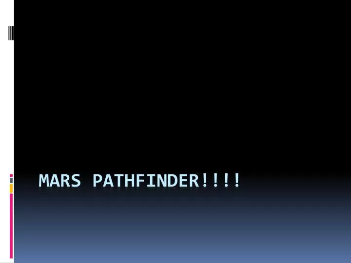 mars pathfinder n.