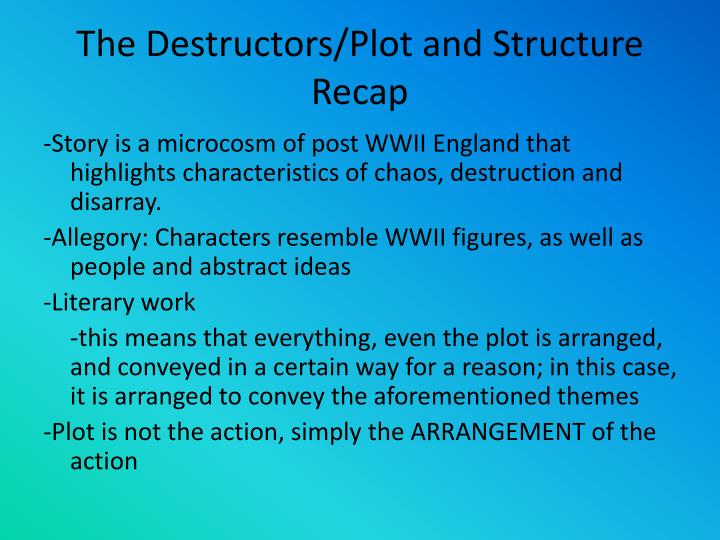 the destructors outline An introduction to the destructors by graham greene learn about the book and the historical context in which it was written. the destructors outline An introduction to the destructors by graham greene learn about the book and the historical context in which it was written.