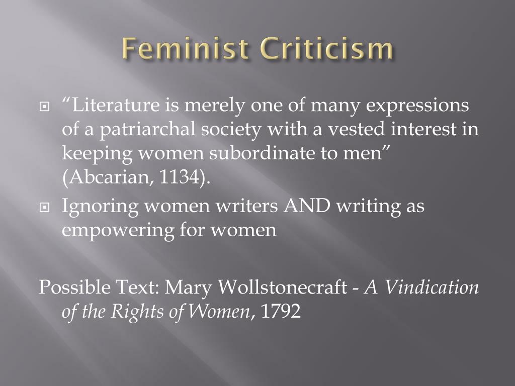 Analysis Of Feminist Criticism
