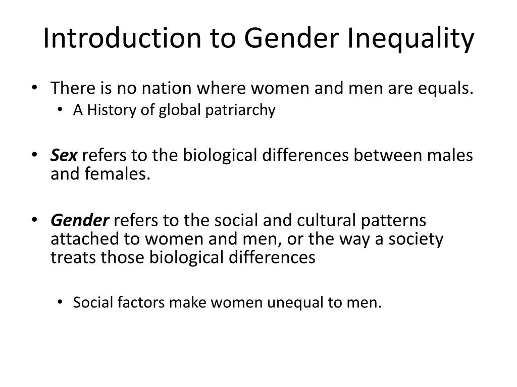 case studies on gender inequality