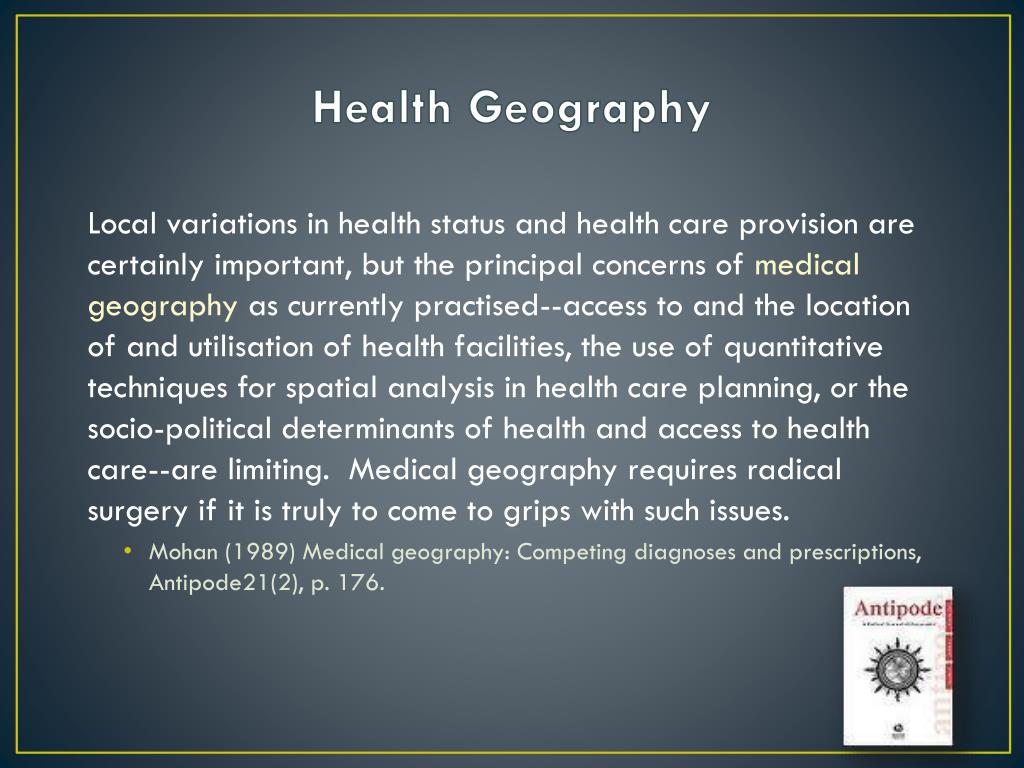 research topics in medical geography