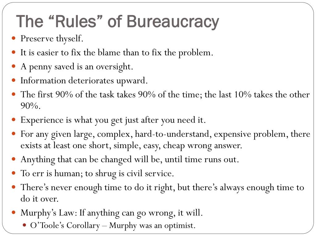 PPT - Size and Power of the Bureaucracy PowerPoint Presentation, free