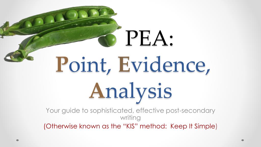 evidence and analysis in writing