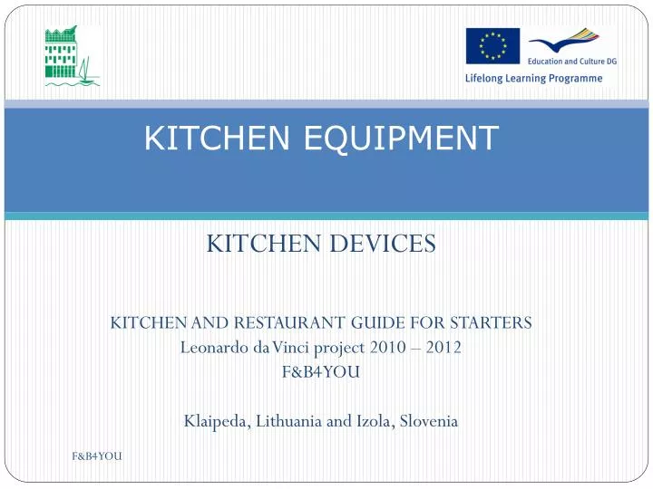 PPT KITCHEN EQUIPMENT PowerPoint Presentation, free download ID2681162