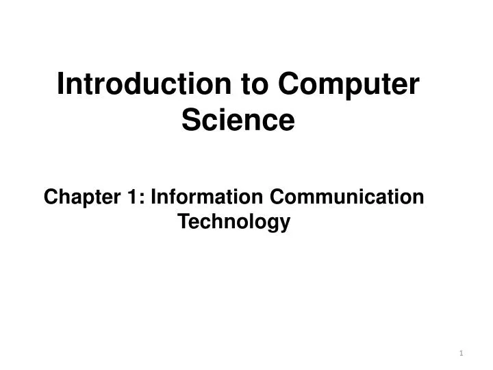 PPT - Introduction to Computer Science PowerPoint Presentation, free ...