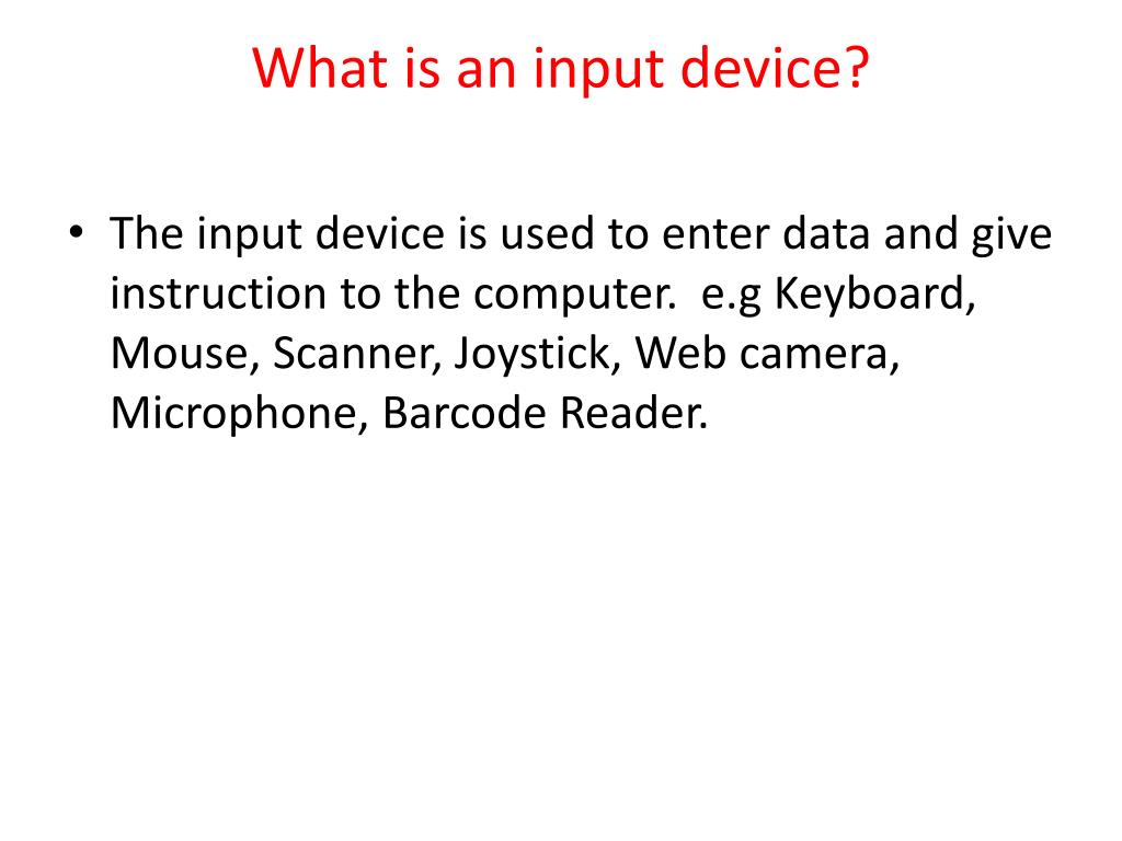 input device