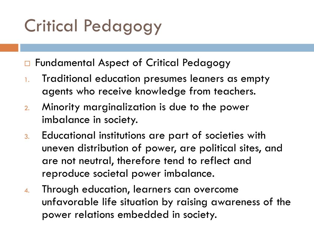 critical pedagogy assignment