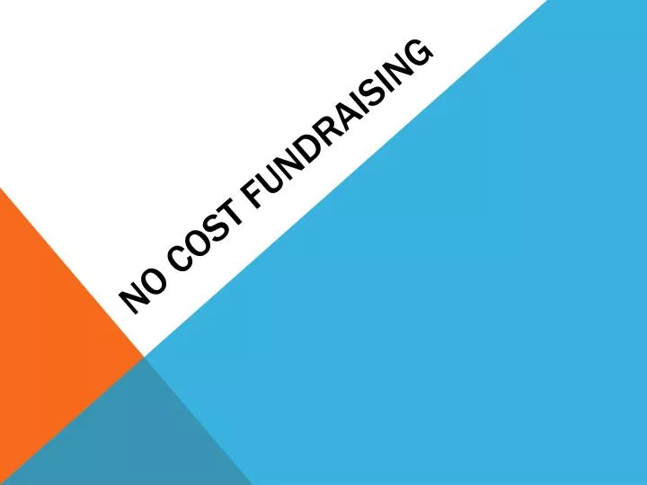 no cost fundraising n.