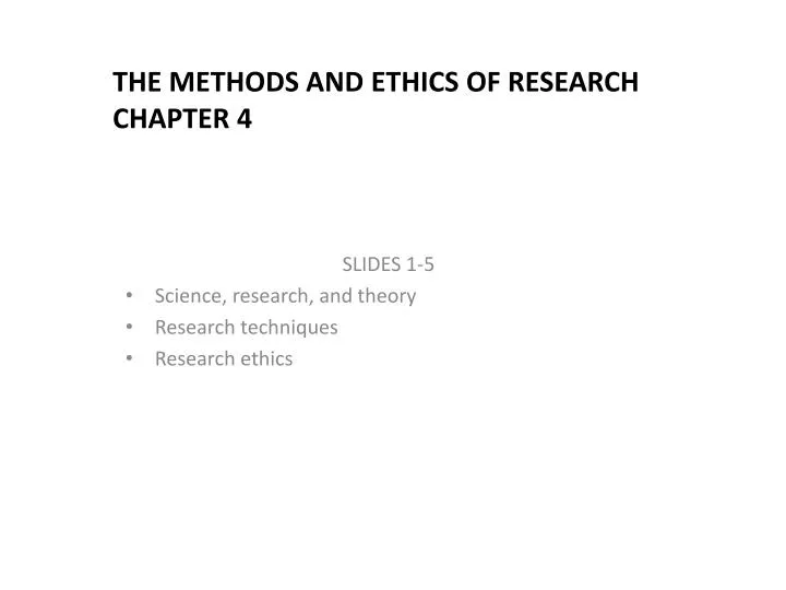 research methods examples ethics