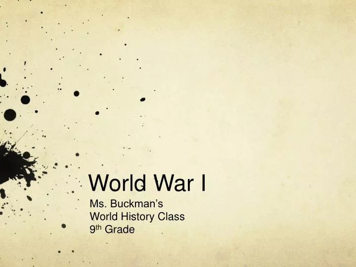 Ppt World War I Powerpoint Presentation Free Download Id 2683995