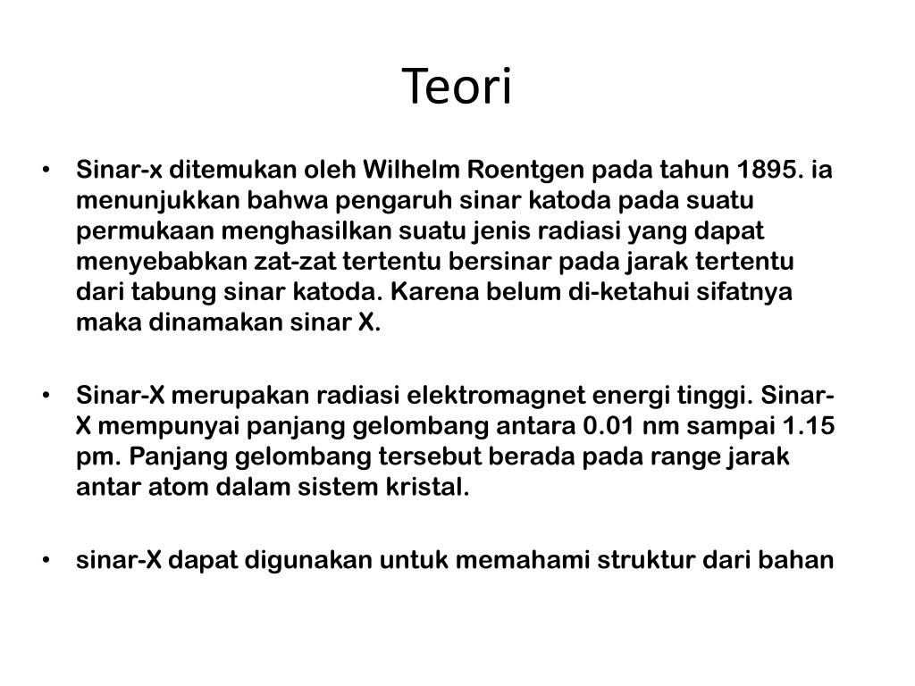 PPT Karakteristik sinarx yaitu PowerPoint Presentation, free