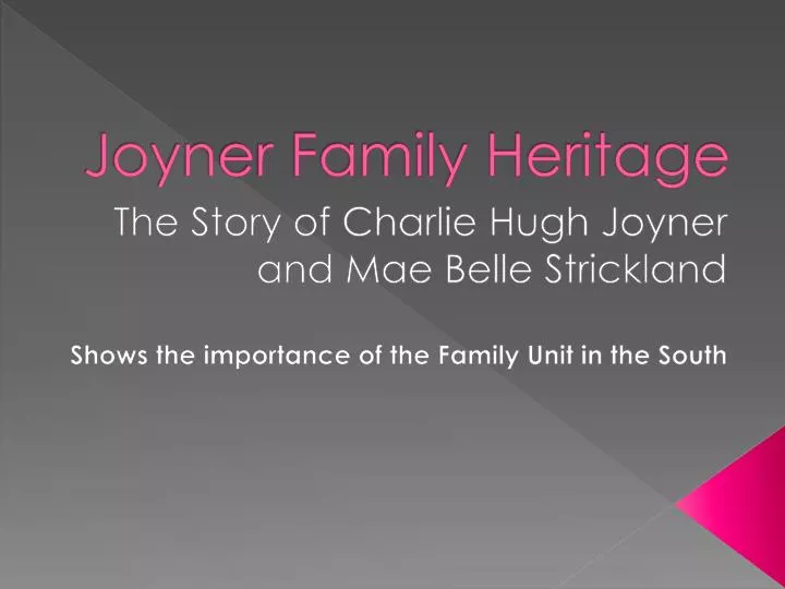 joyner family heritage n.